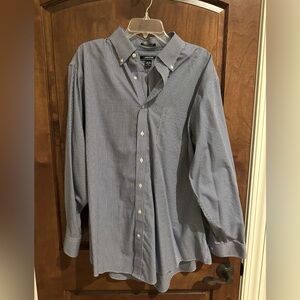 Lands' End Blue Casual Button Down Shirt